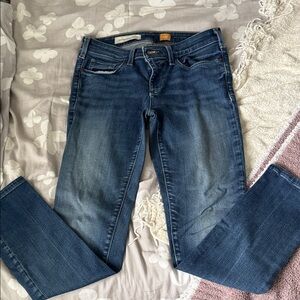 Pilcro and the Letterpress Blue Skinny Jeans size 27